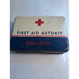 First Aid Auto Kit Johnson & Johnson ( Tin Only)